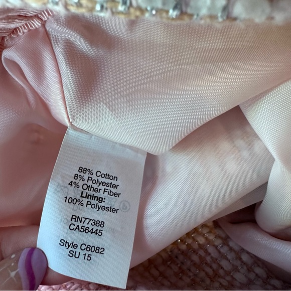 J.Crew Tweed Pencil Skirt w/Metallic Silver Thread - Picture 6 of 10